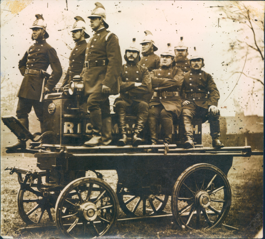 Rickmansworth Fire Engine and Crew inc Henderson Fellows Palmer and Hudson 1878